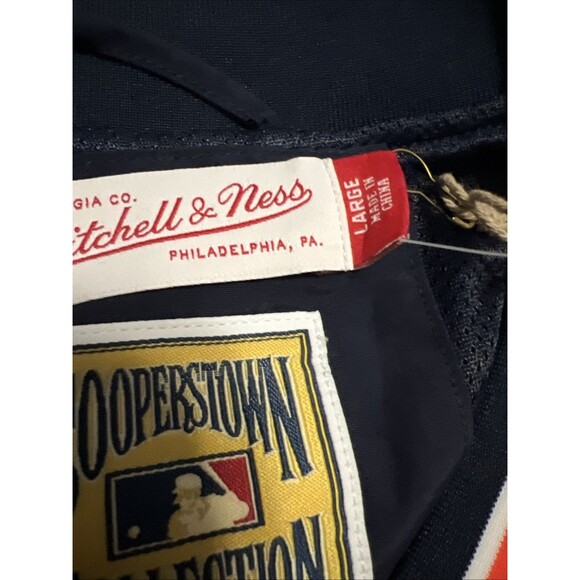 LARGE Men Mitchell & Ness Houston Astros MLB Classic Nylon Vintage Logo - Picture 7 of 9